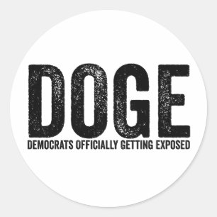 Sticker Rond Les Démocrates se font officiellement exposer