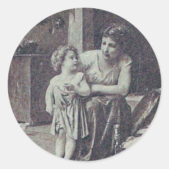 Sticker Rond Les Deux Familles (Devant)