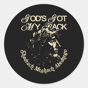 Sticker Rond Les dieux de Brandon ont eu mon lac de l'arrière L