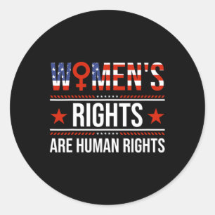 Sticker Rond Les droits à l'égalité des femmes sont des droits