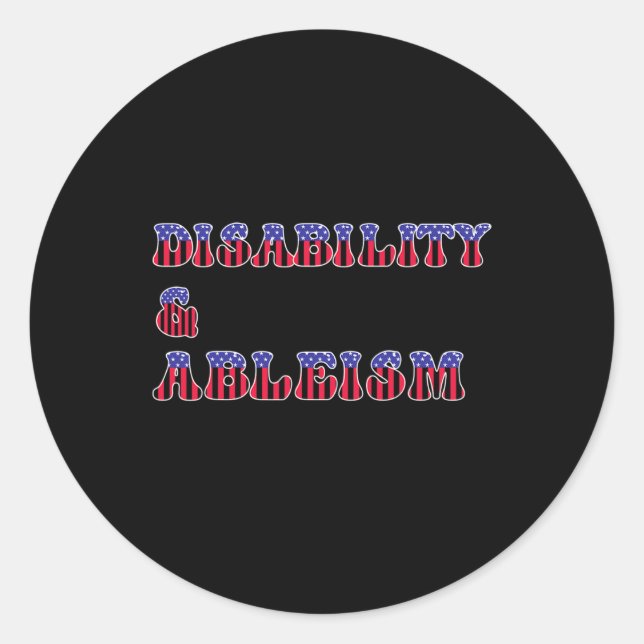 Sticker Rond Les droits d'invalidité et d'abandon sont des droi (Devant)