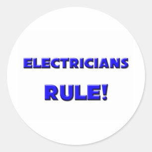 Sticker Rond Les électriciens dirigent !