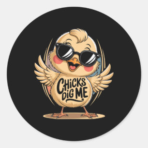 Sticker Rond Les Enfants Me Creusent Pâques Jour Pour Les Homme