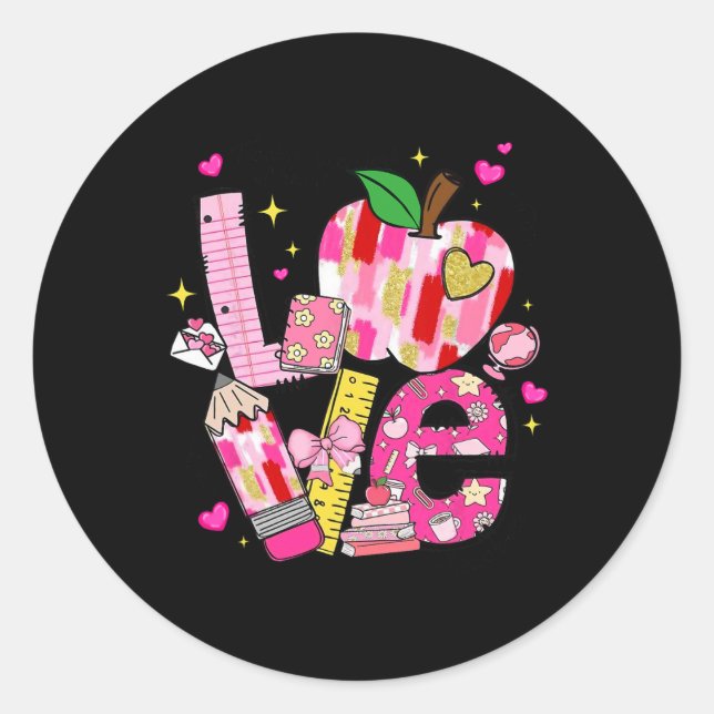 Sticker Rond Les Enseignants Qui Aiment Enseigner Sont Des Pers (Devant)