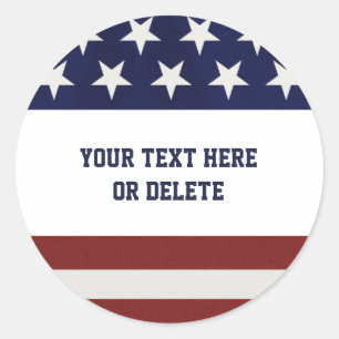 Sticker Rond Les Etats-Unis drapeau américain coutume
