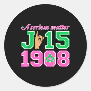 Sticker Rond Les Femmes Aka Signent À La Main Un Sérieux Jour 1