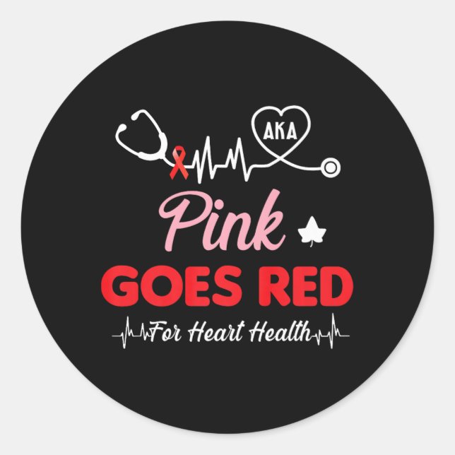 Sticker Rond Les Femmes Costume Aka Rose devient rouge pour la  (Devant)