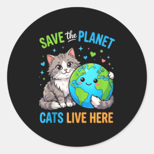 Sticker Rond Les femmes de la journée de la Terre, les hommes s