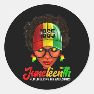 Sticker Rond Les femmes noires du 18ème siècle se souviennent d