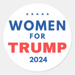 Sticker Rond Les Femmes Pour Trump