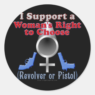 Sticker Rond Les femmes redressent pour choisir