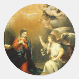 Sticker Rond Les Fêtes Vierges