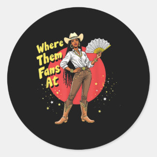 Sticker Rond Les Filles De Filles Pays Où Elles Vont À Melanin 