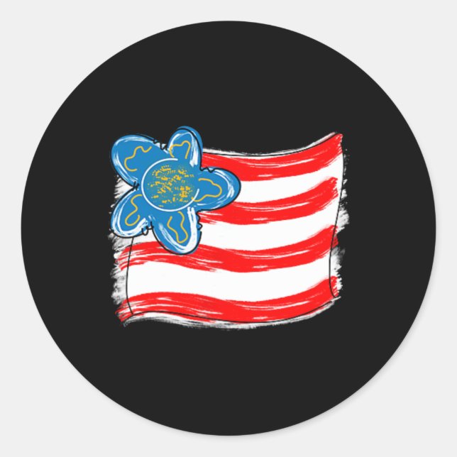 Sticker Rond Les Filles Jolis Votent Républicain Drôle Conserva (Devant)