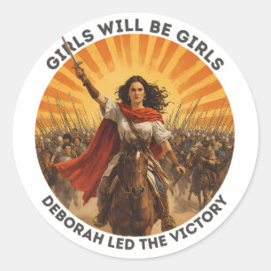 Sticker Rond Les Filles Seront Des Filles Deborah Victoire