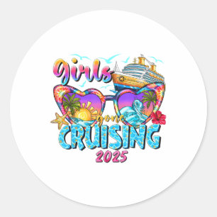 Sticker Rond Les filles sont parties Croisière 2025 Croisière V