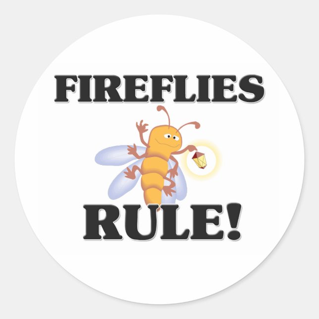 Sticker Rond LES FIREFLIERS Régissent ! (Devant)