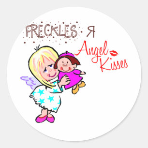 Sticker Rond Les Frapules Sont Des Baisers D'Ange