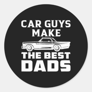Sticker Rond Les Garçons De Voiture Font Les Meilleurs Papa Pap