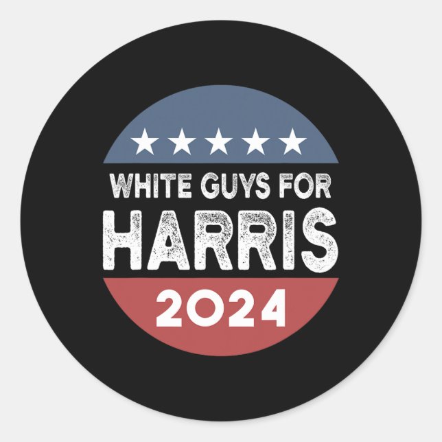 Sticker Rond Les gars de Kamala Harris (Devant)