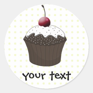 Sticker Rond Les gâteaux mignons