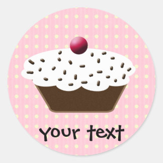 Sticker Rond Les gâteaux mignons