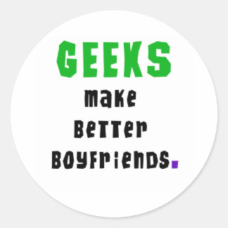 Sticker Rond Les geeks font de meilleurs amis