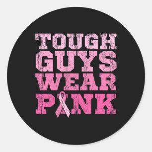 Sticker Rond LES GENS DIFFICILES PORTENT ROSE World Cancer Day