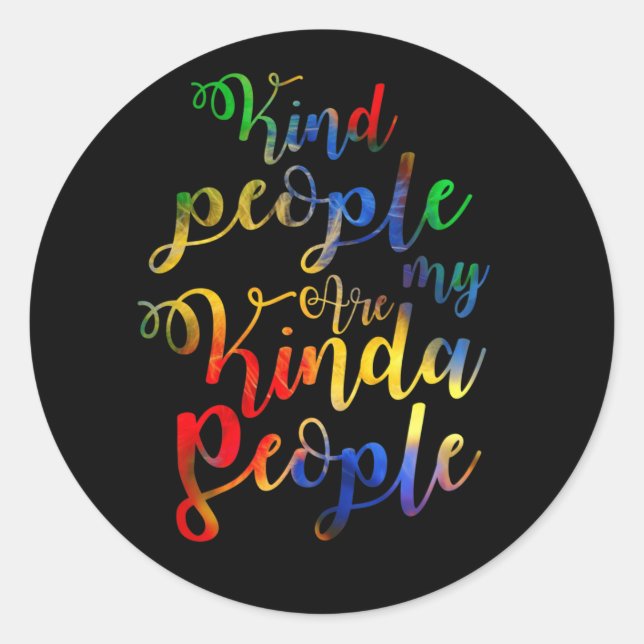 Sticker Rond Les Gens Sont Mes Gens Gentils (Devant)