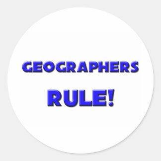 Sticker Rond Les géographes sont au pouvoir !