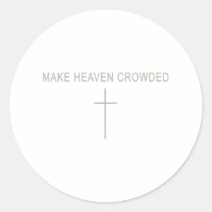 Sticker Rond Les Hommes Font Le Ciel Encombré Le Minimaliste Ch