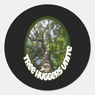 Sticker Rond Les Huggers S'Unissent. J'Identifie Comme Un Gros