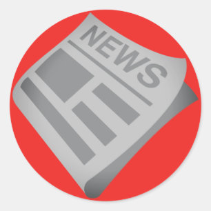 Sticker Rond Les journaux Emoji