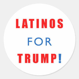 Sticker Rond Les Latinos pour Donald Trump