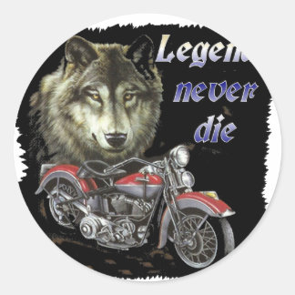 Sticker Rond les légendes ne meurent jamais