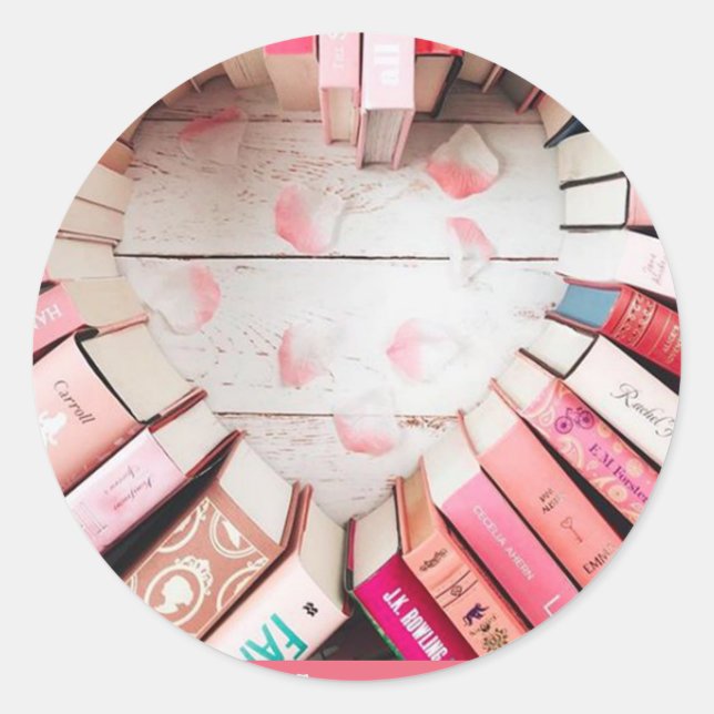 Sticker Rond Les livres te rendent brillante (Devant)