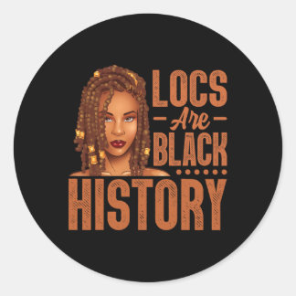 Sticker Rond Les Locus Sont Noirs Histoire Africaine Américaine