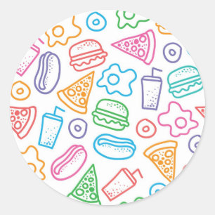 Sticker Rond Les Malbouffe