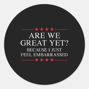 Sticker Rond Les Marchandises Anti-Trump Pour Les Libéraux Et L