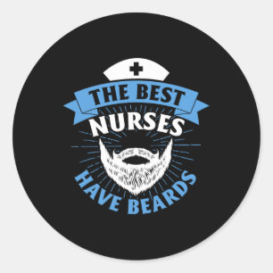 Sticker Rond Les Meilleures Infirmières Ont Des Portes Infirmiè