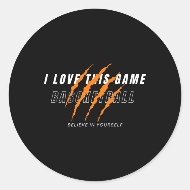 Sticker Rond Les meilleurs amateurs de basket-ball (Devant)