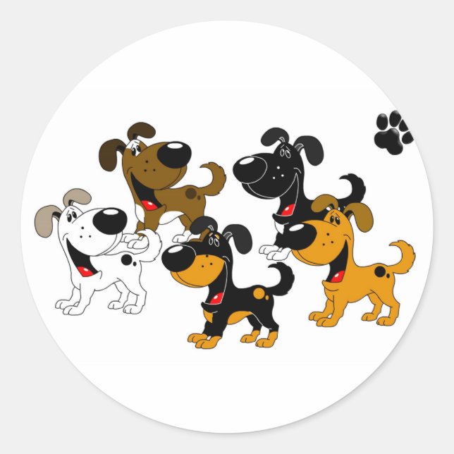Sticker Rond Les meilleurs amis ! (Devant)