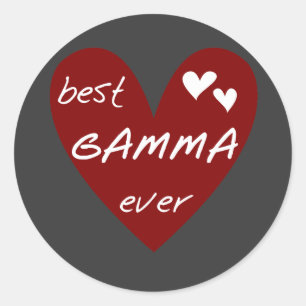 Sticker Rond Les meilleurs T-shirts et cadeaux de gamma de