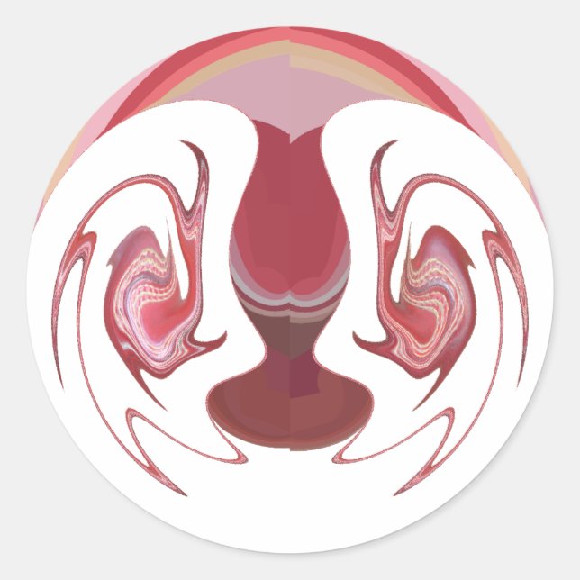 Sticker Rond Les membres de la Terre : Tapisserie texturée de l (Devant)