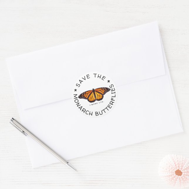 STICKER ROND LES MONARQUES MONARCHS 3  (Enveloppe)