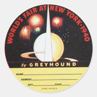 Sticker Rond Les mondes de Greyhound