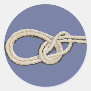 Sticker Rond Les noeuds de la mer
