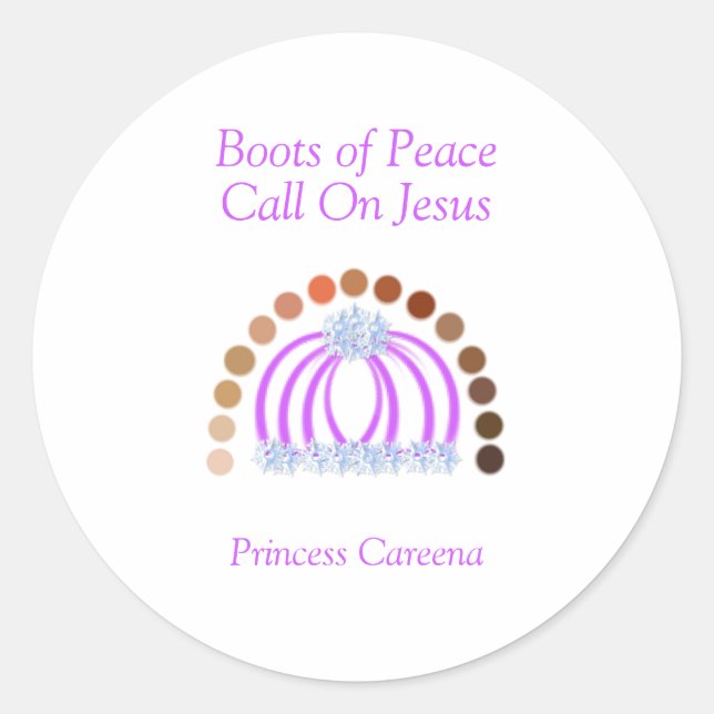 Sticker Rond Les nuances d'une princesse Fille Pleine Armure de (Devant)