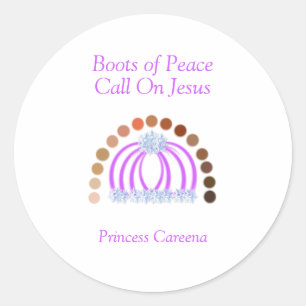 Sticker Rond Les nuances d'une princesse Fille Pleine Armure de