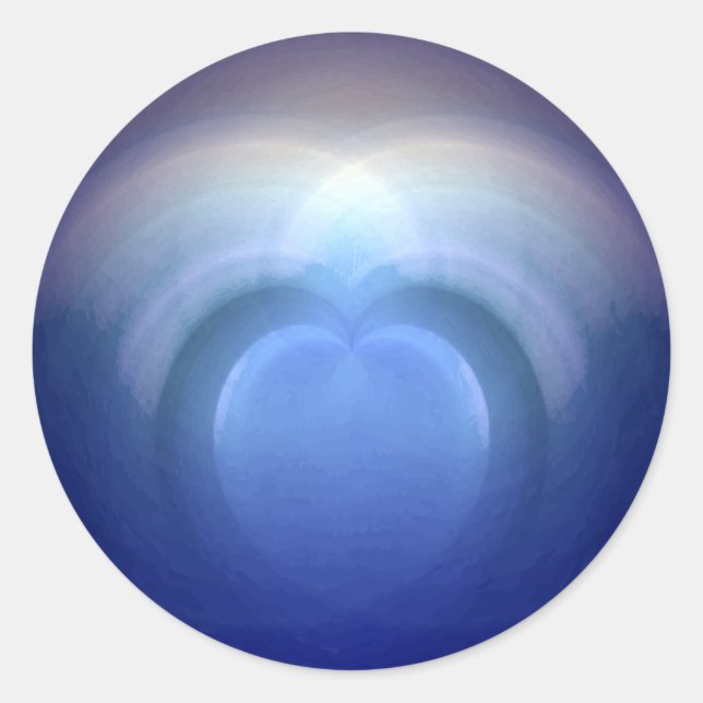 Sticker Rond Les océans de l'amour Mariage (Devant)